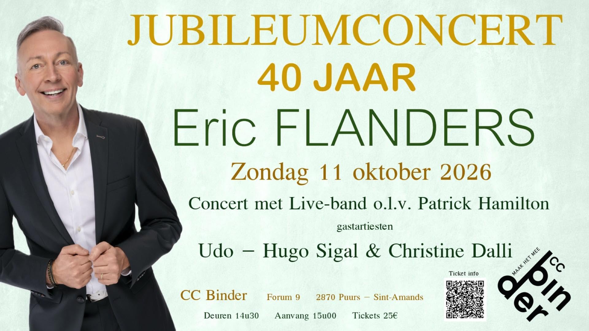 Sfeerbeeld van Eric Flanders 40 jaar